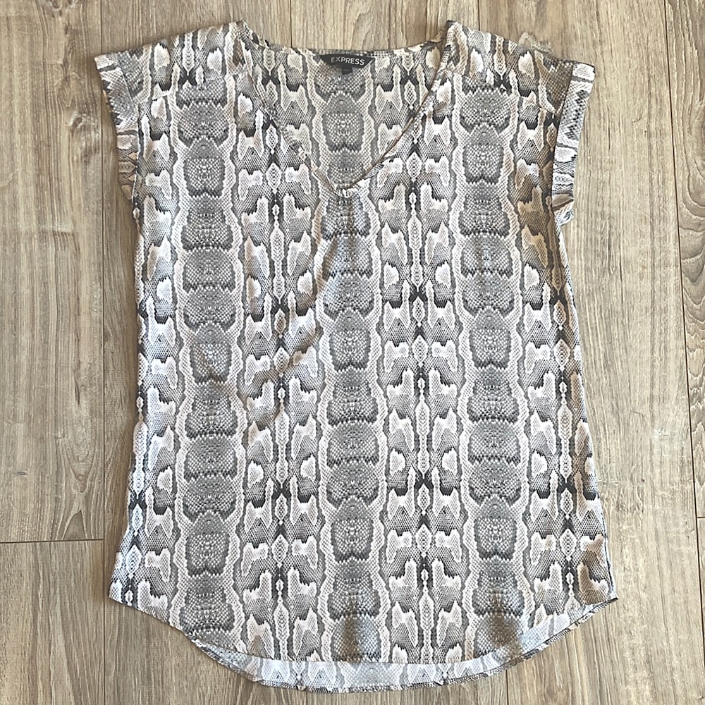 Express Snakeskin Top